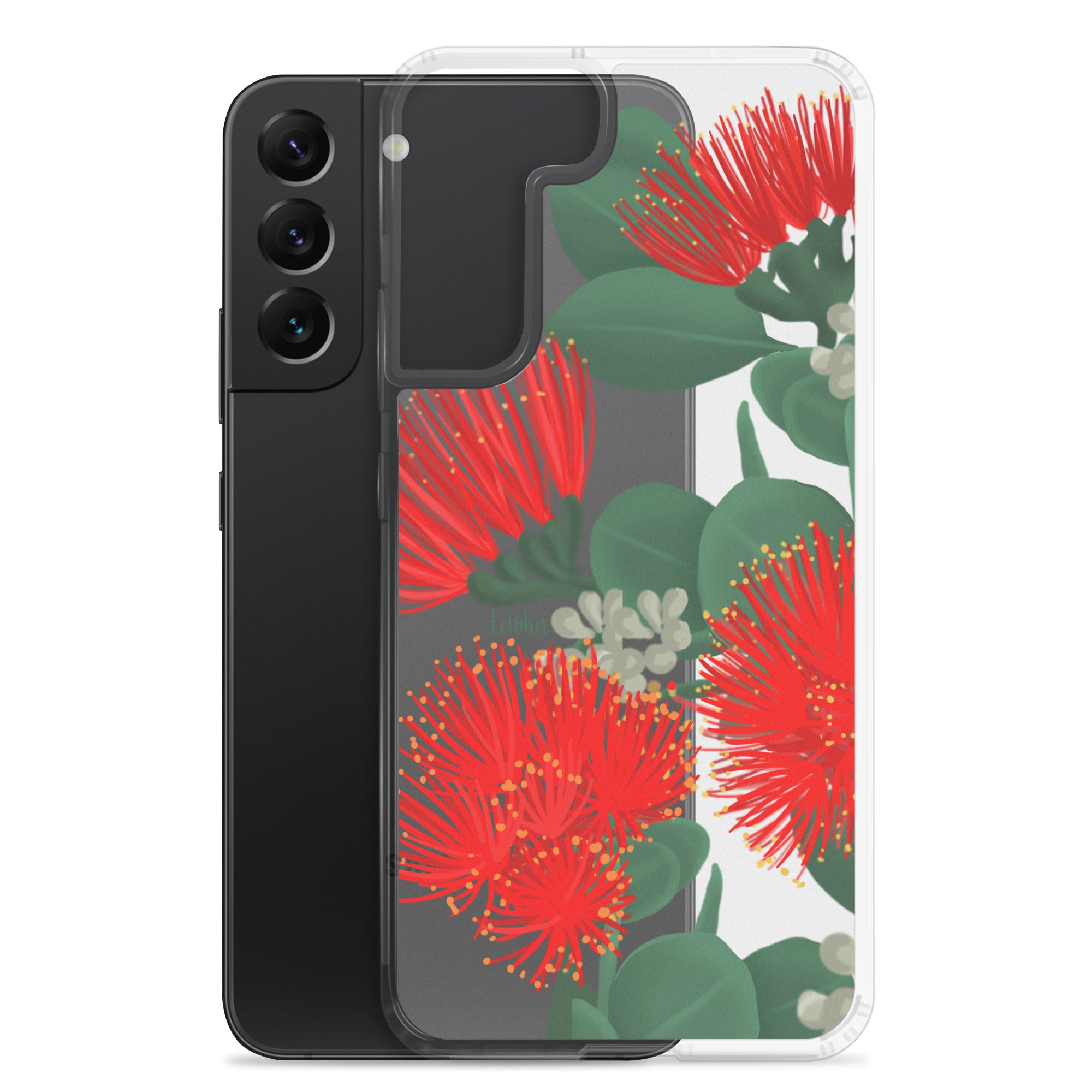 Ōhi'a Lehua - Clear Case for Samsung® - LEIOHU DESIGNS