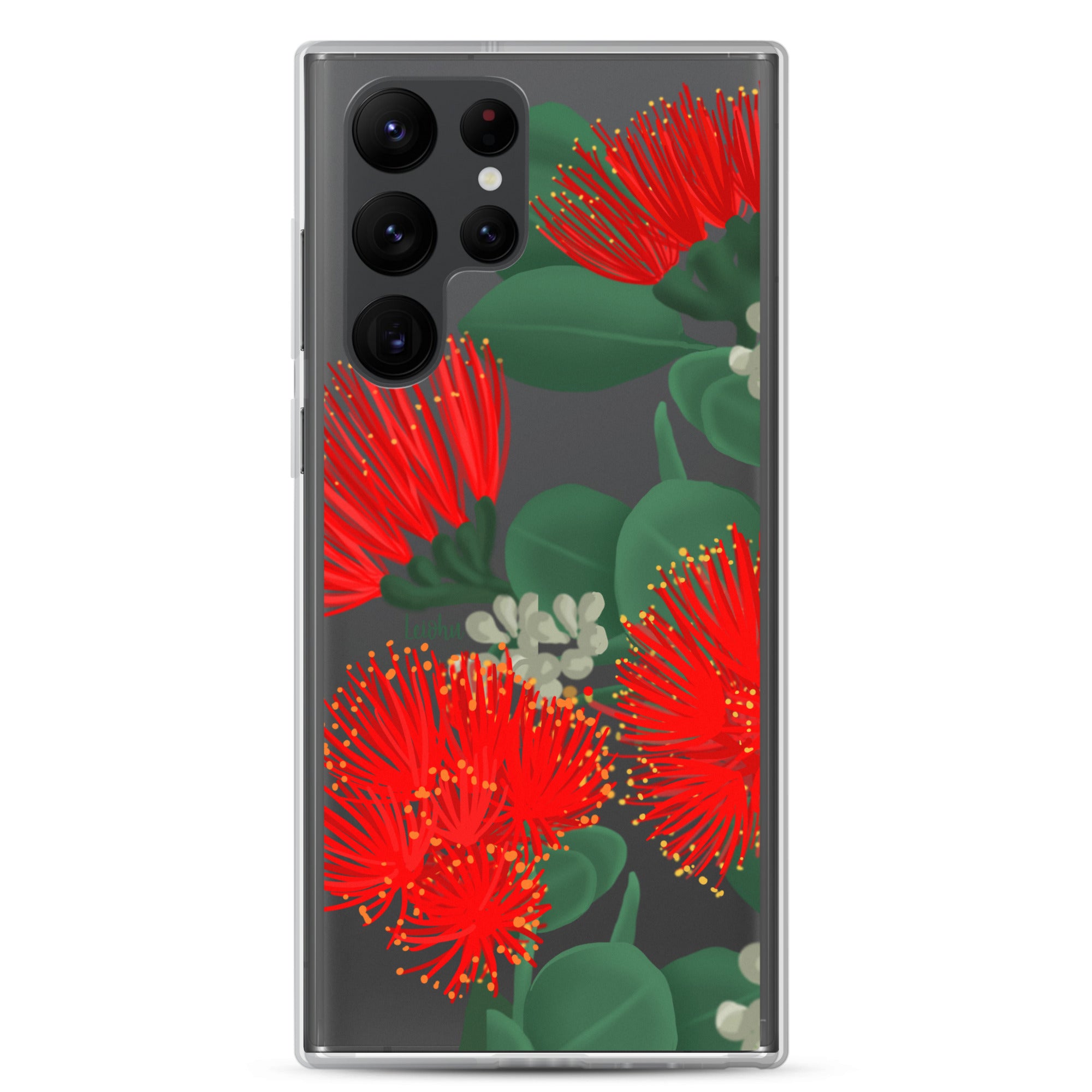 Ōhi'a Lehua - Clear Case for Samsung® - LEIOHU DESIGNS