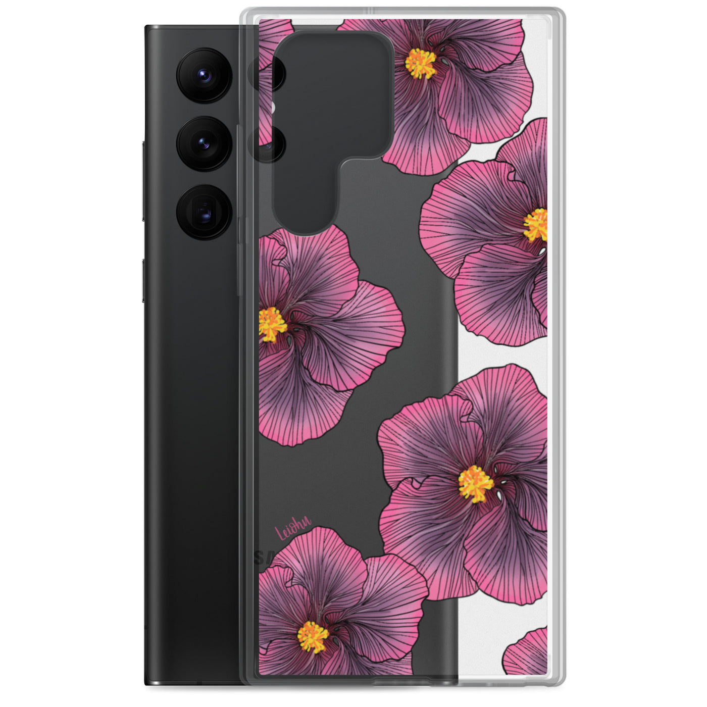 Sunset Hibiscus - Clear Case for Samsung®