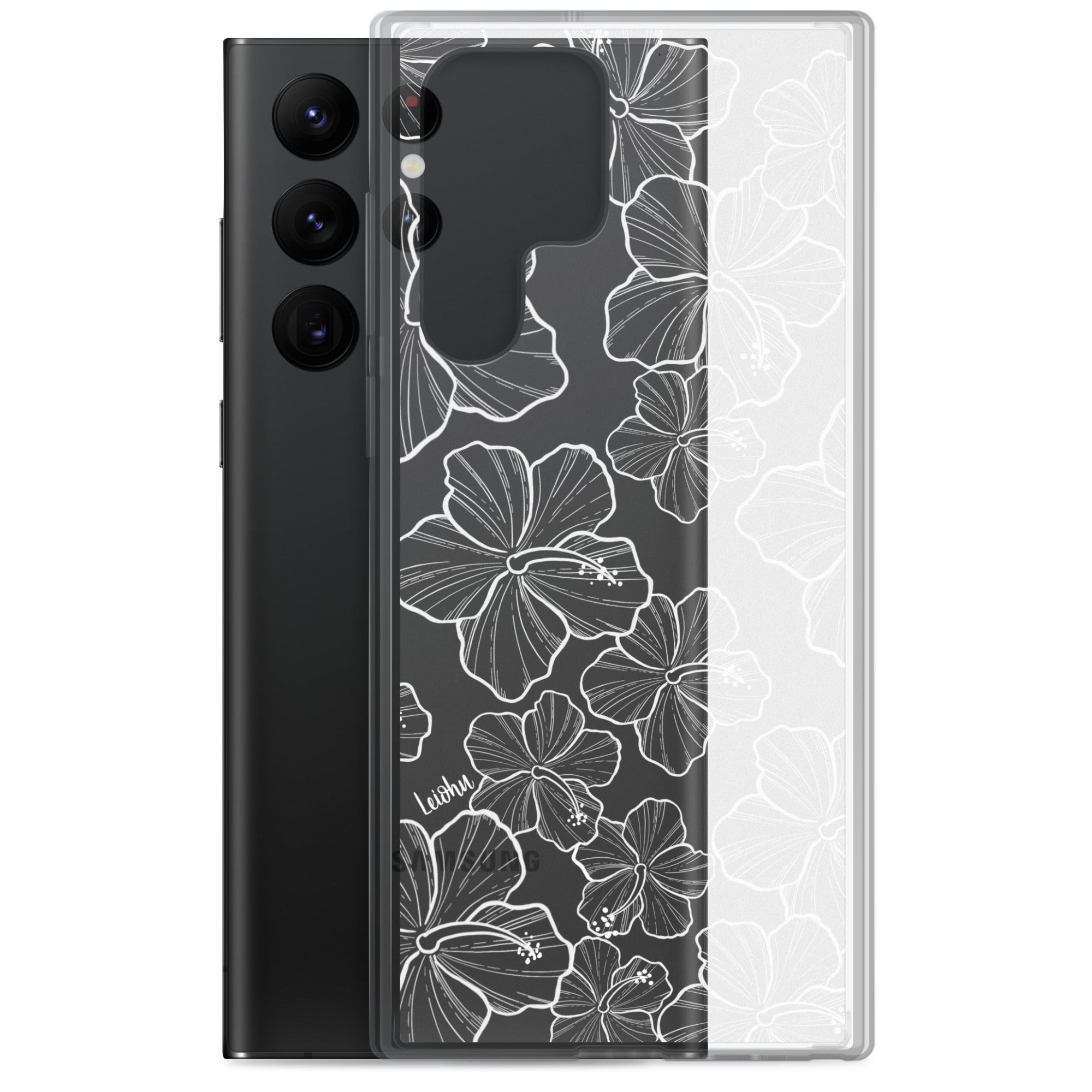 Hibiscus - Clear Case for Samsung® - LEIOHU DESIGNS