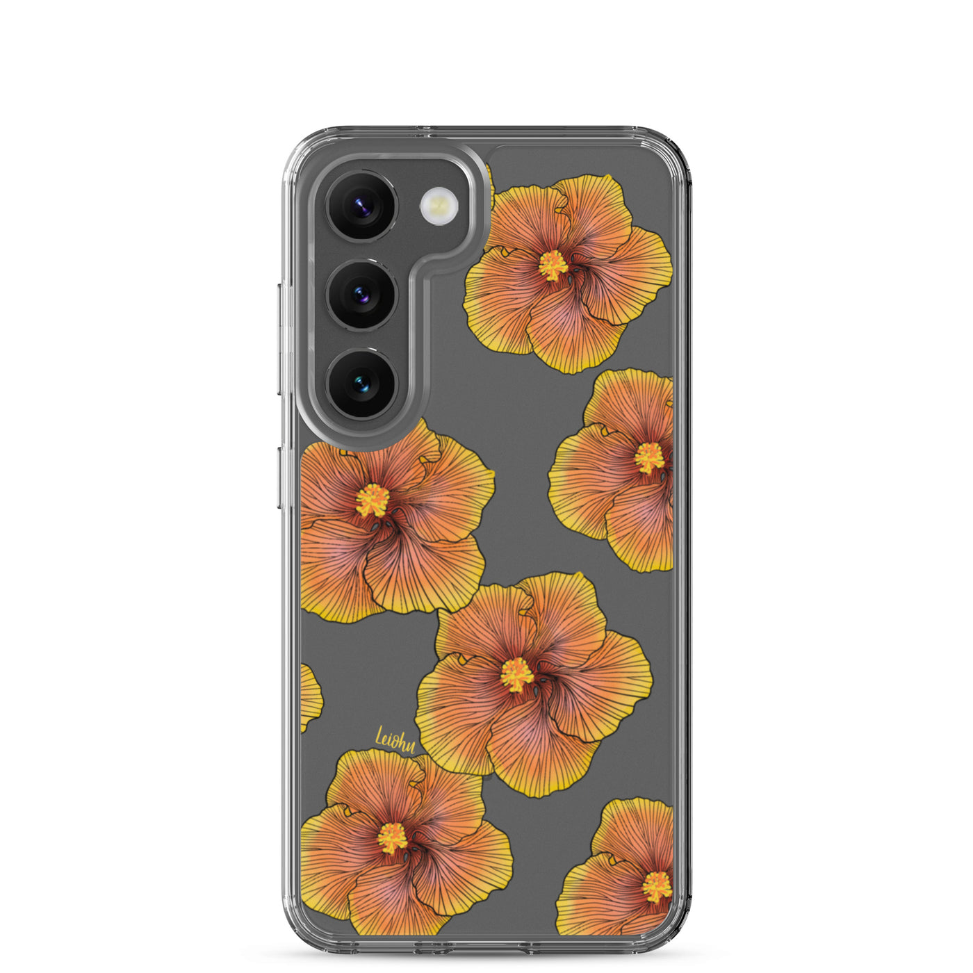 Sunrise Hibiscus - Clear Case for Samsung®