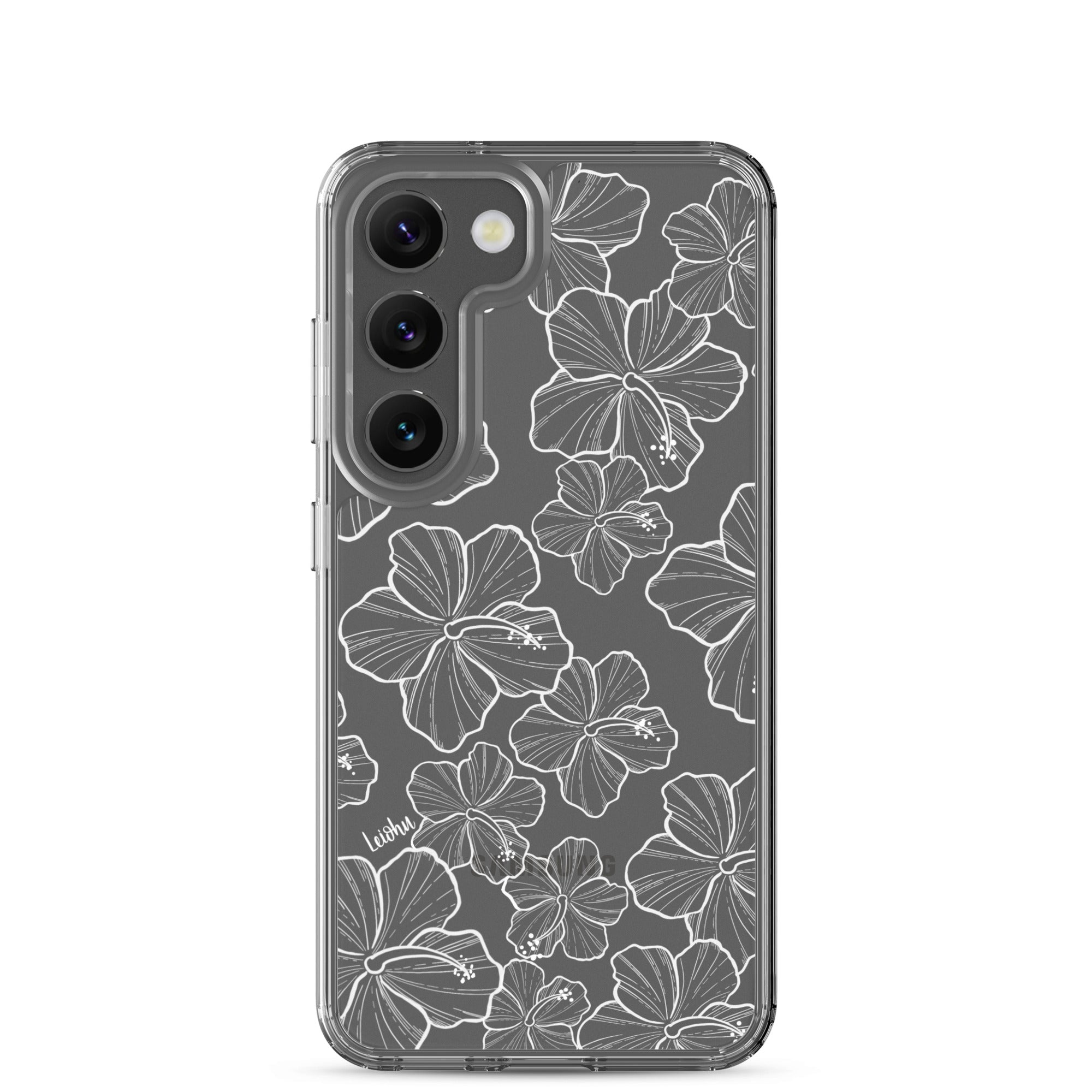 Hibiscus - Clear Case for Samsung® - LEIOHU DESIGNS