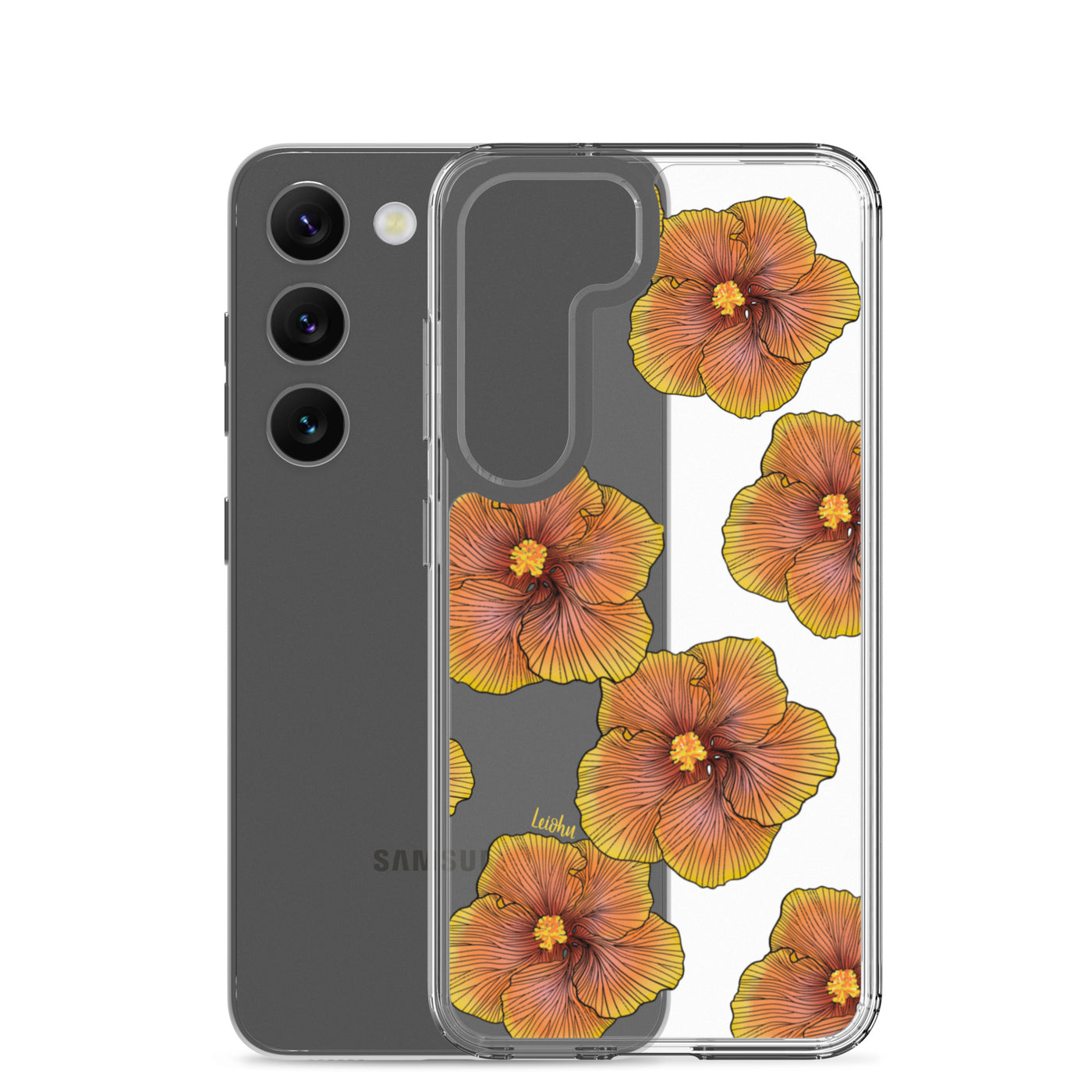 Sunrise Hibiscus - Clear Case for Samsung®