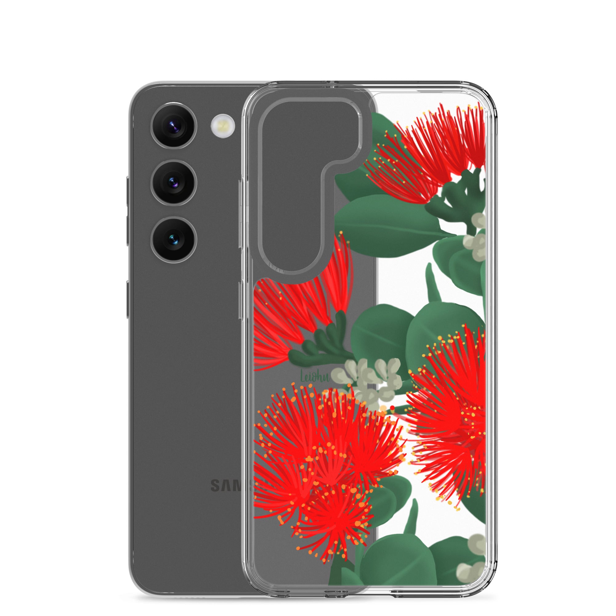 Ōhi'a Lehua - Clear Case for Samsung® - LEIOHU DESIGNS