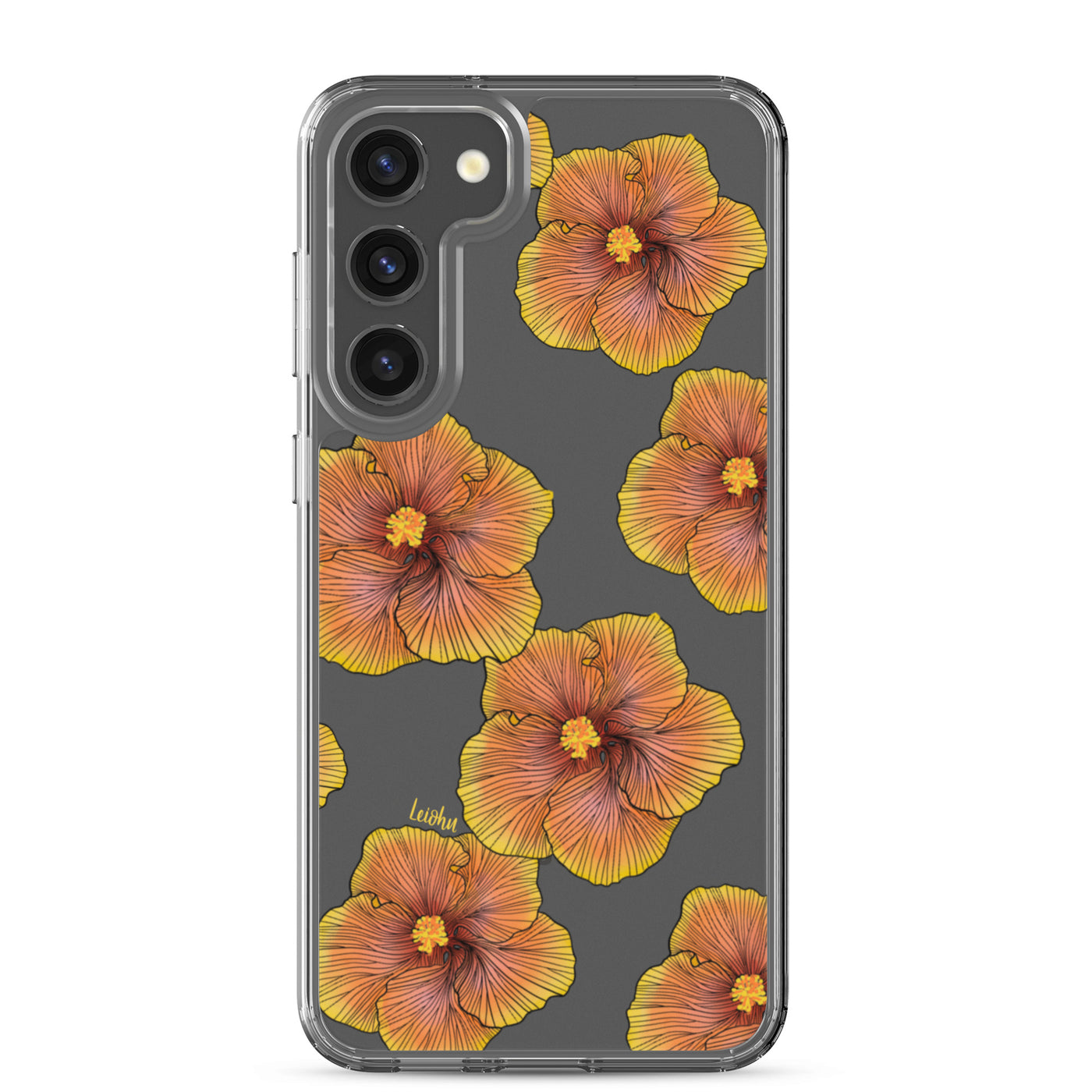 Sunrise Hibiscus - Clear Case for Samsung®