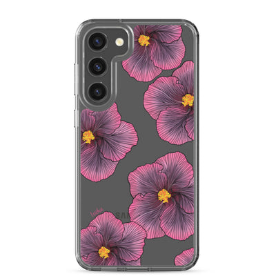 Sunset Hibiscus - Clear Case for Samsung®