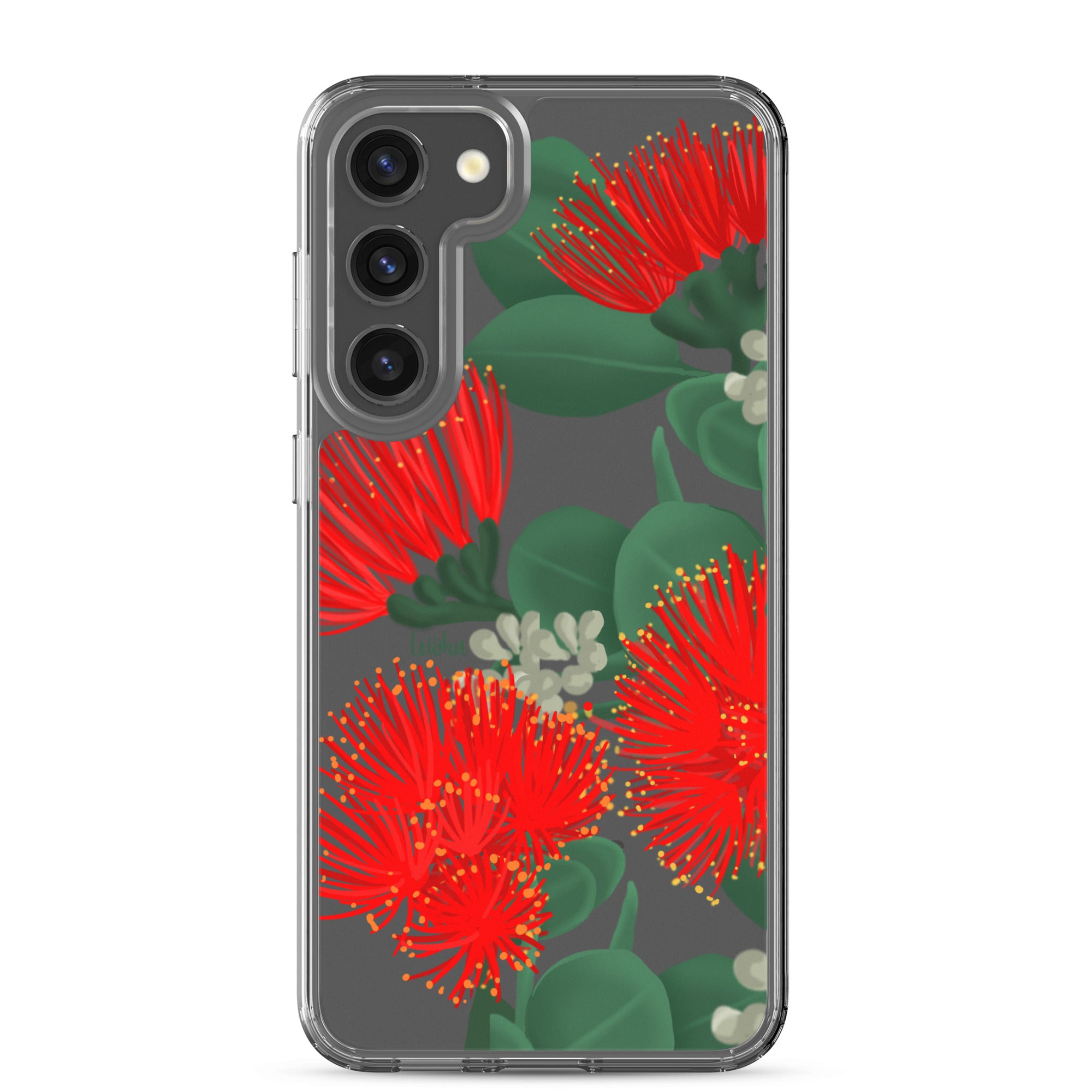 Ōhi'a Lehua - Clear Case for Samsung® - LEIOHU DESIGNS