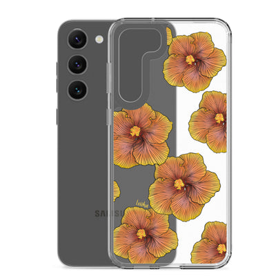 Sunrise Hibiscus - Clear Case for Samsung®