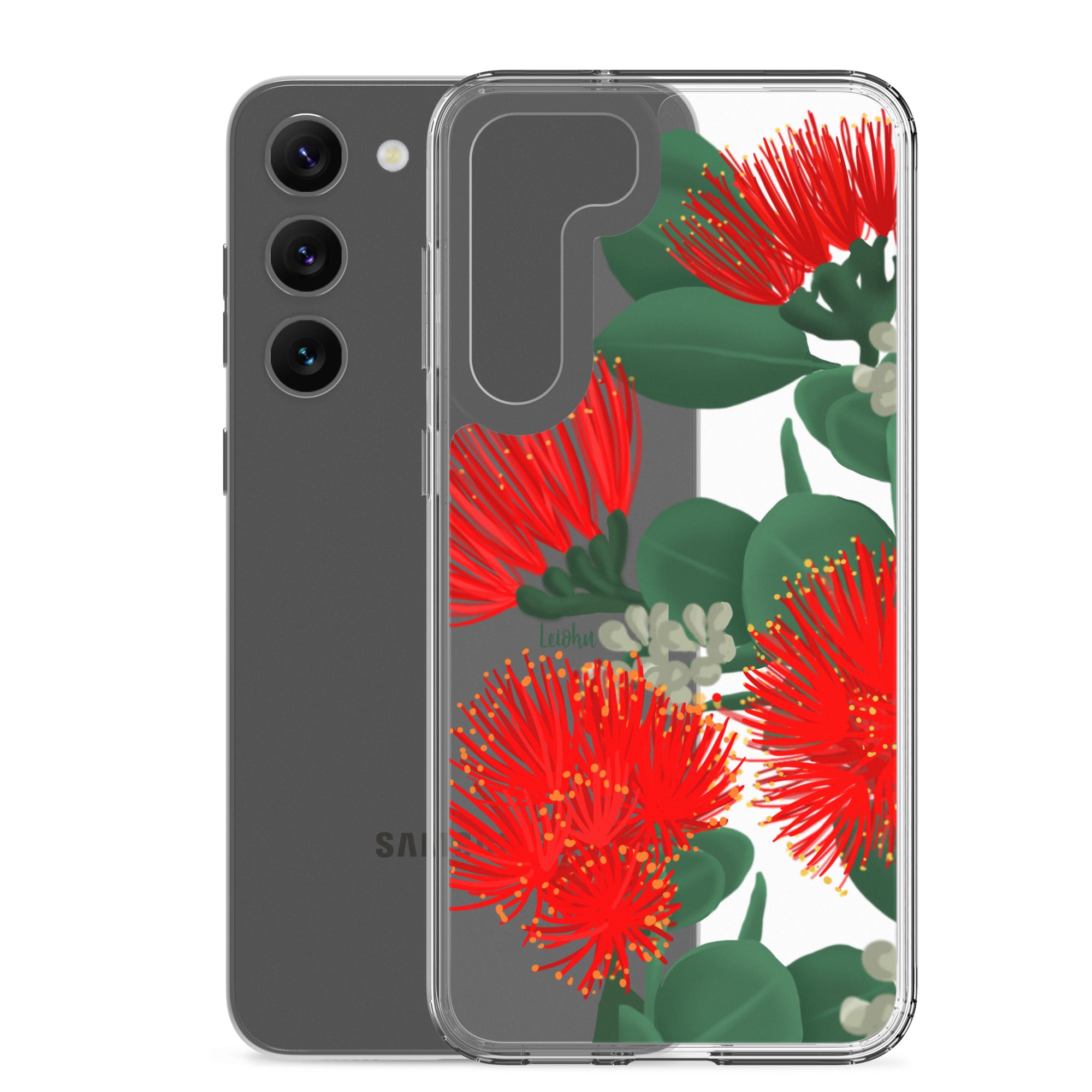 Ōhi'a Lehua - Clear Case for Samsung® - LEIOHU DESIGNS