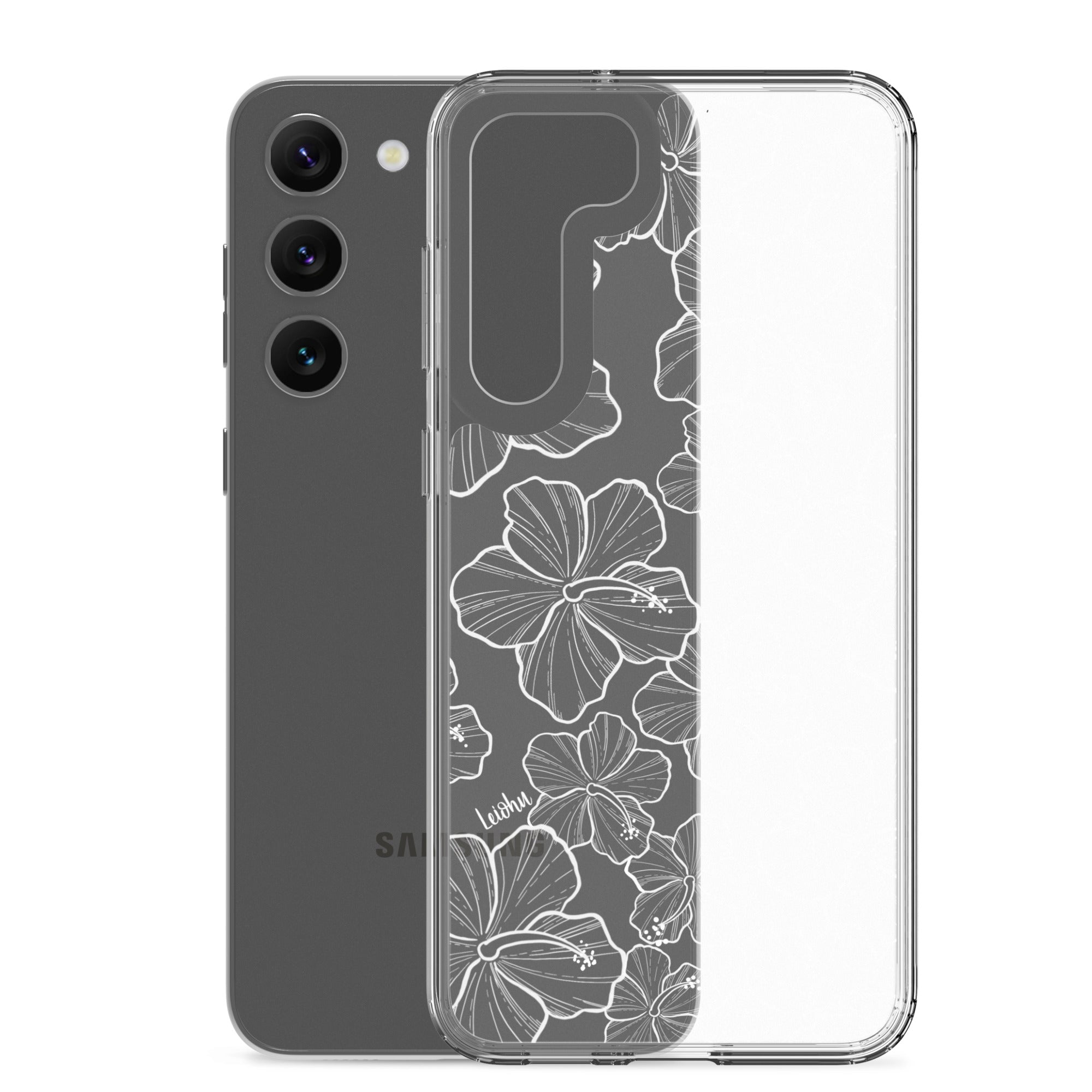 Hibiscus - Clear Case for Samsung® - LEIOHU DESIGNS