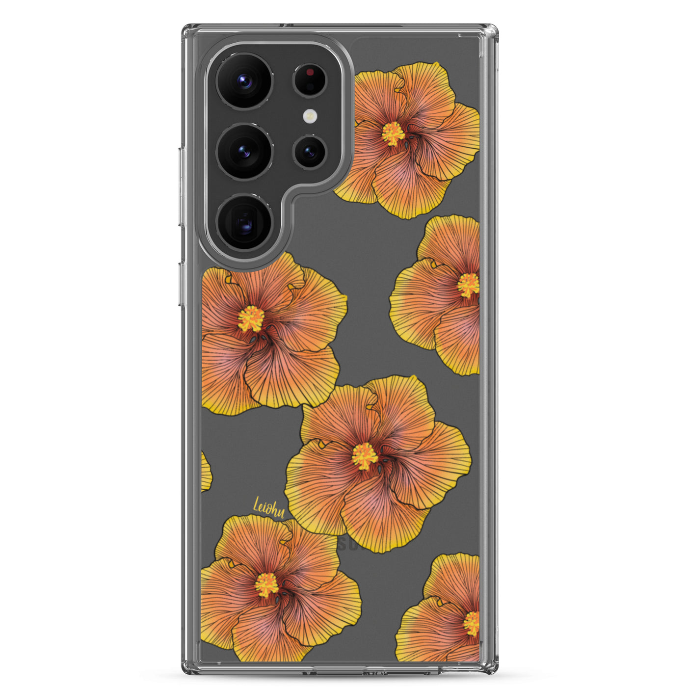 Sunrise Hibiscus - Clear Case for Samsung®