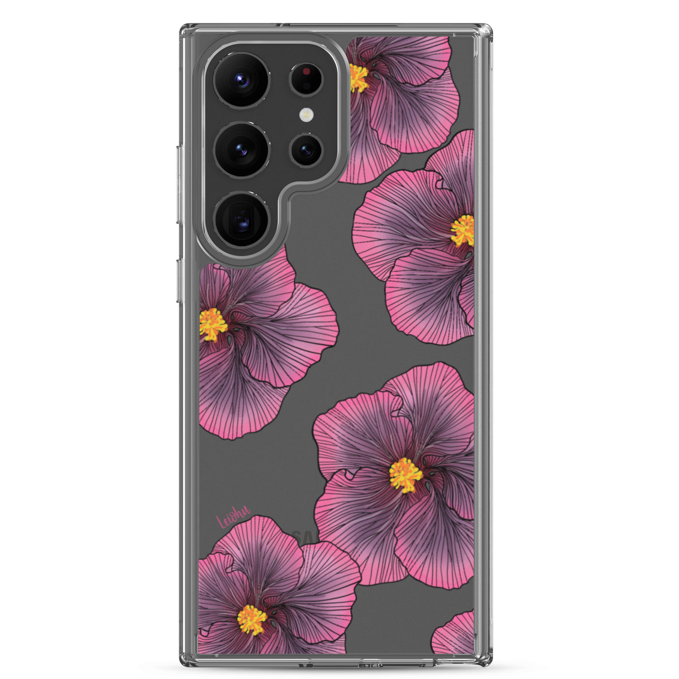 Sunset Hibiscus - Clear Case for Samsung®