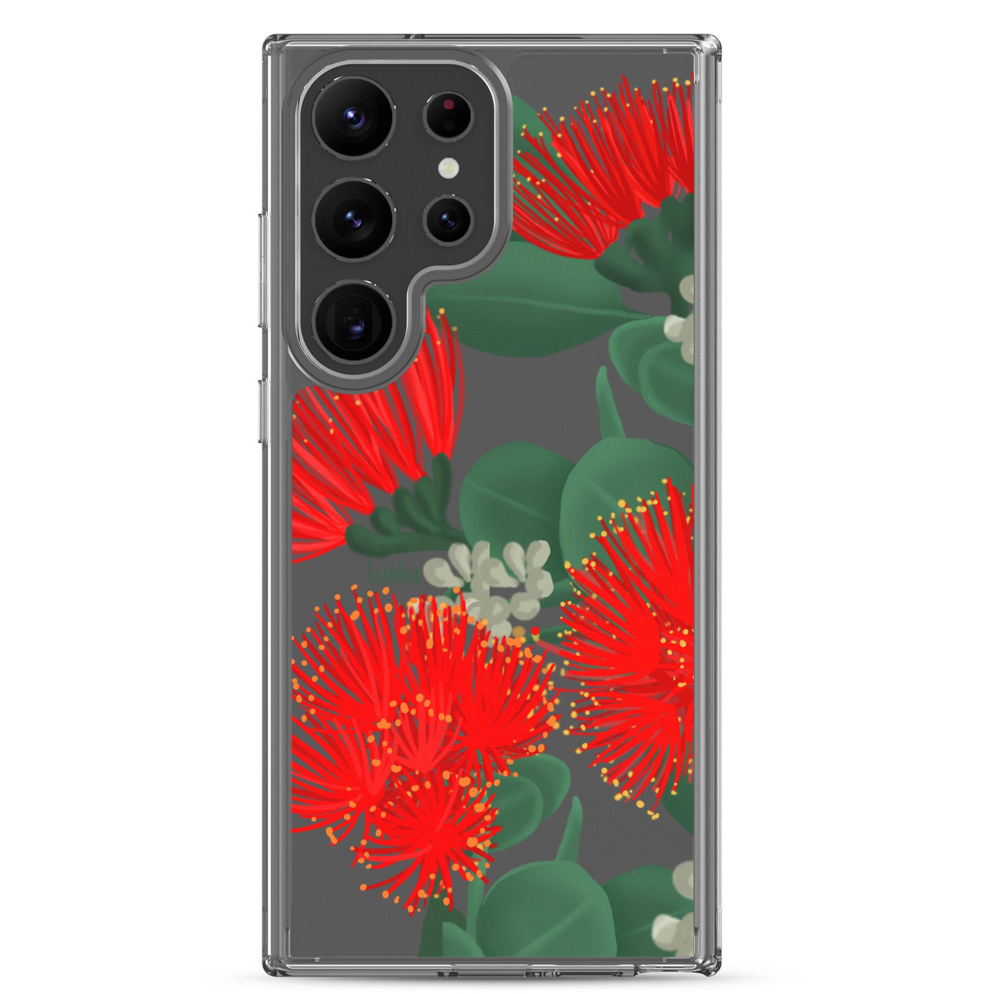 Ōhi'a Lehua - Clear Case for Samsung® - LEIOHU DESIGNS