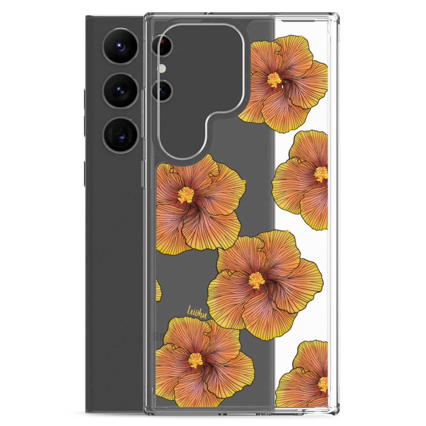 Sunrise Hibiscus - Clear Case for Samsung®