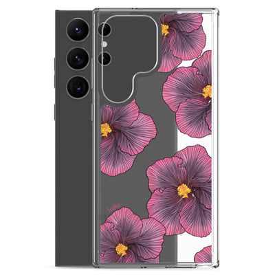 Sunset Hibiscus - Clear Case for Samsung®