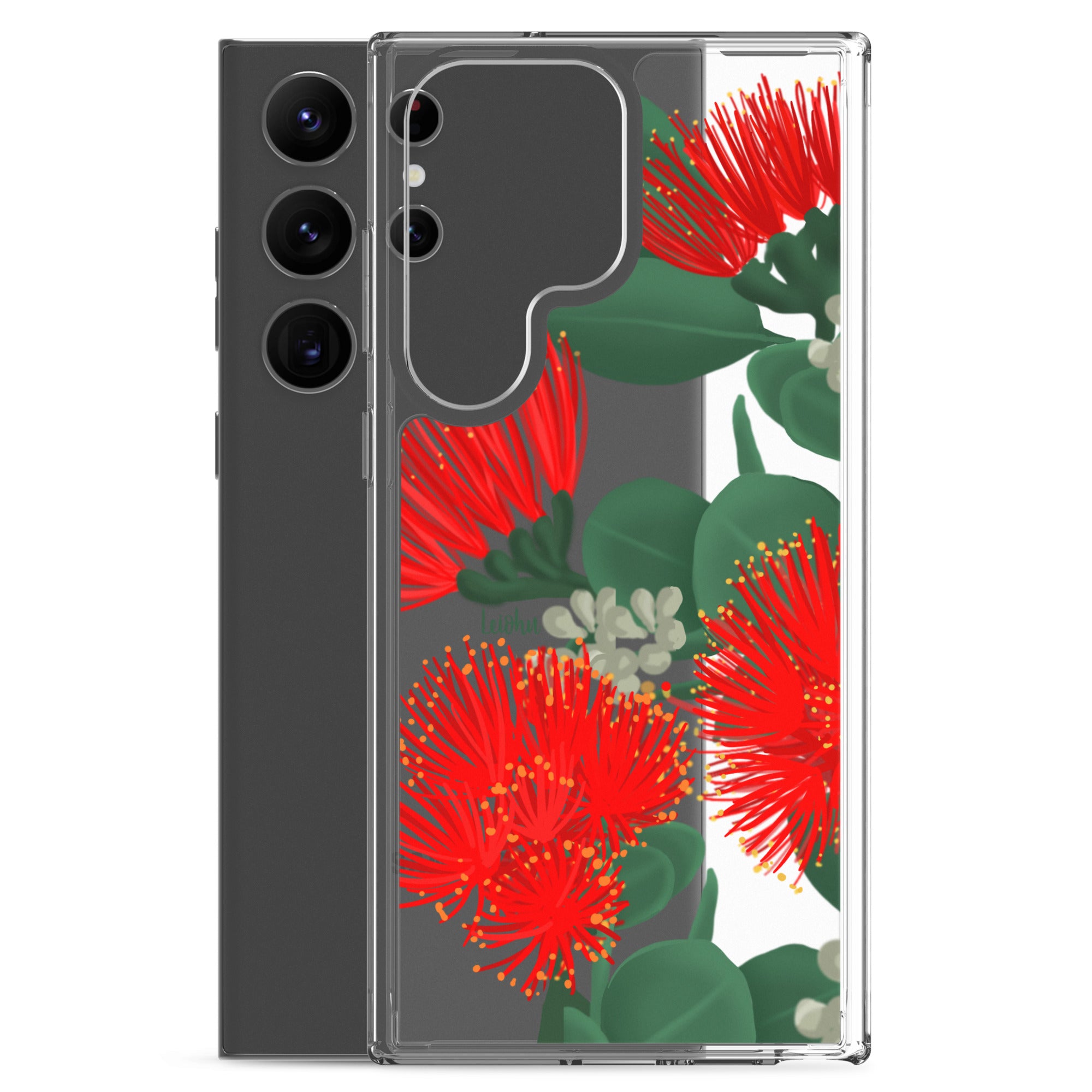 Ōhi'a Lehua - Clear Case for Samsung® - LEIOHU DESIGNS