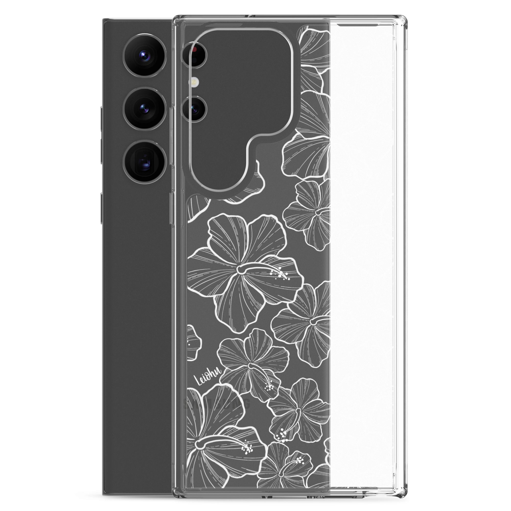 Hibiscus - Clear Case for Samsung® - LEIOHU DESIGNS