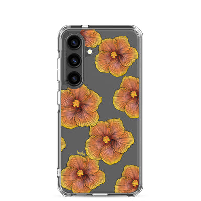 Sunrise Hibiscus - Clear Case for Samsung®