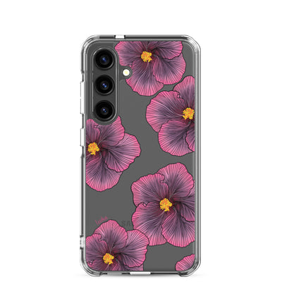 Sunset Hibiscus - Clear Case for Samsung®