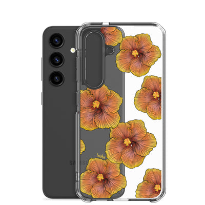 Sunrise Hibiscus - Clear Case for Samsung®