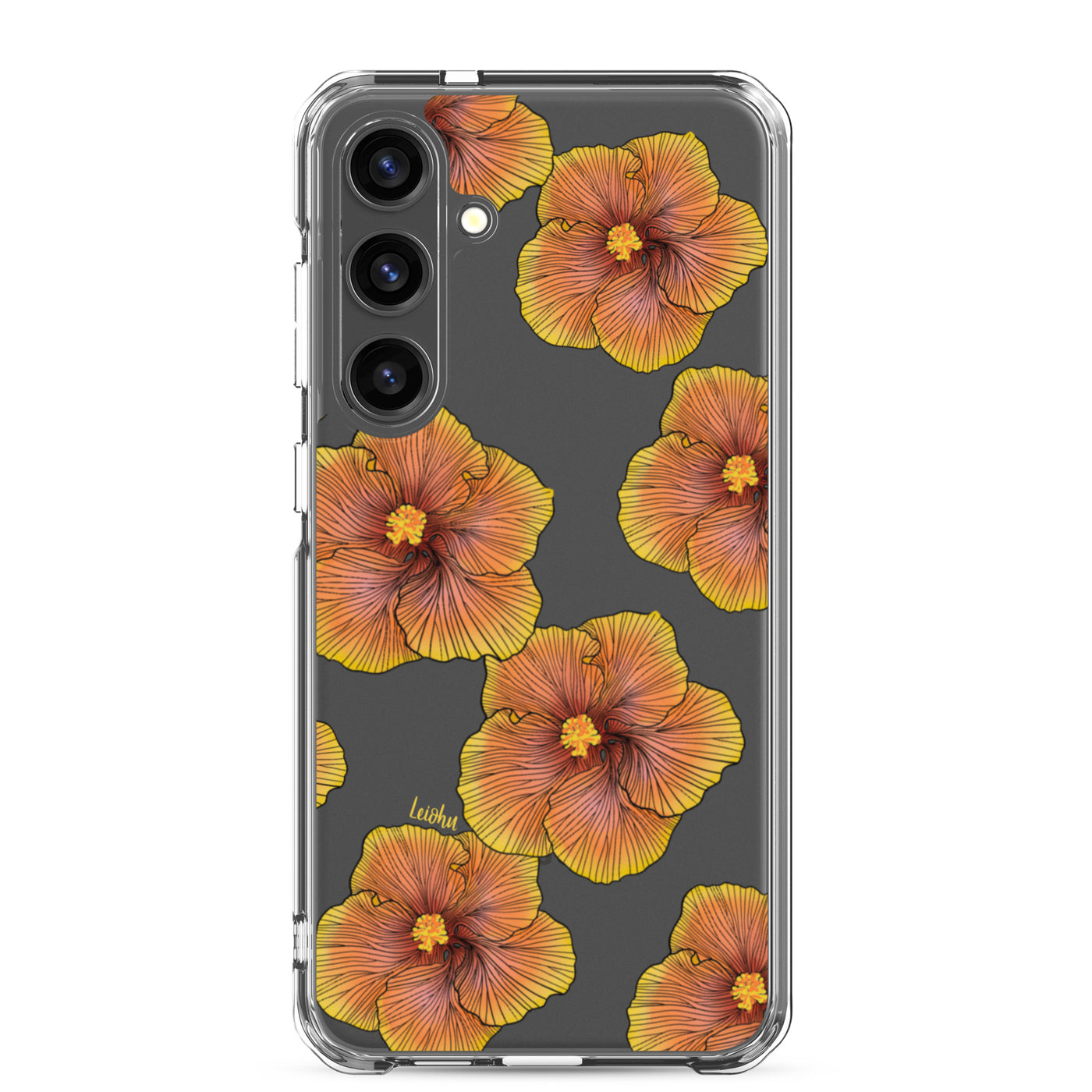 Sunrise Hibiscus - Clear Case for Samsung®