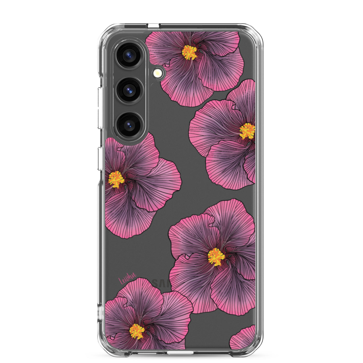 Sunset Hibiscus - Clear Case for Samsung®