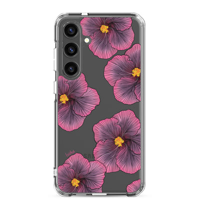 Sunset Hibiscus - Clear Case for Samsung®