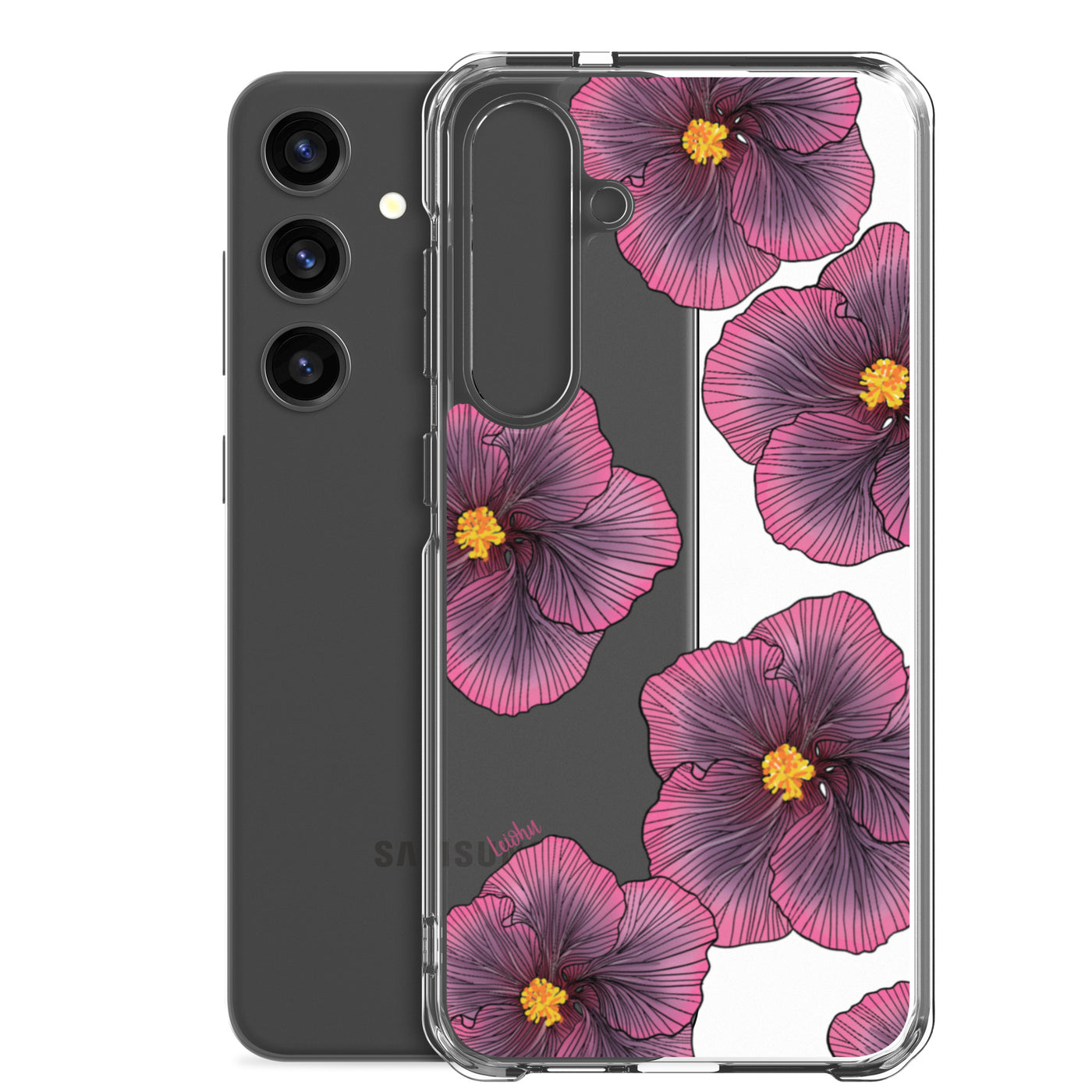 Sunset Hibiscus - Clear Case for Samsung®