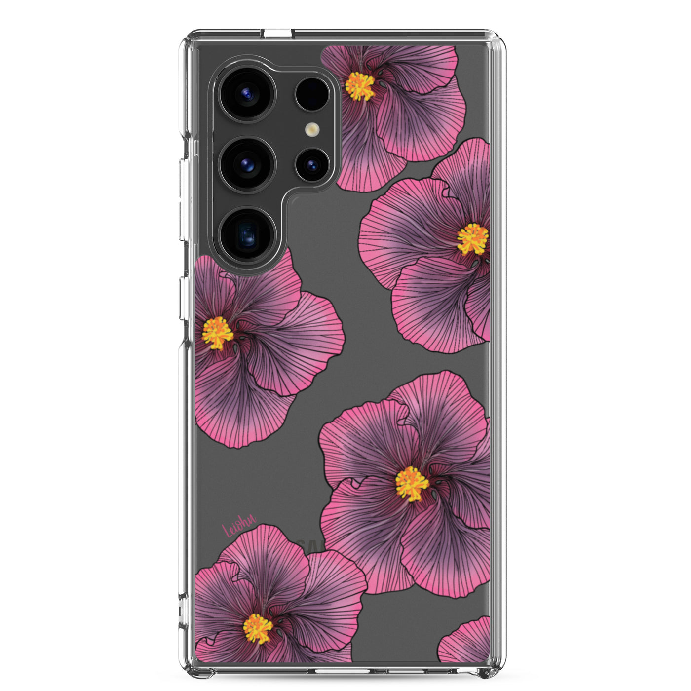 Sunset Hibiscus - Clear Case for Samsung®