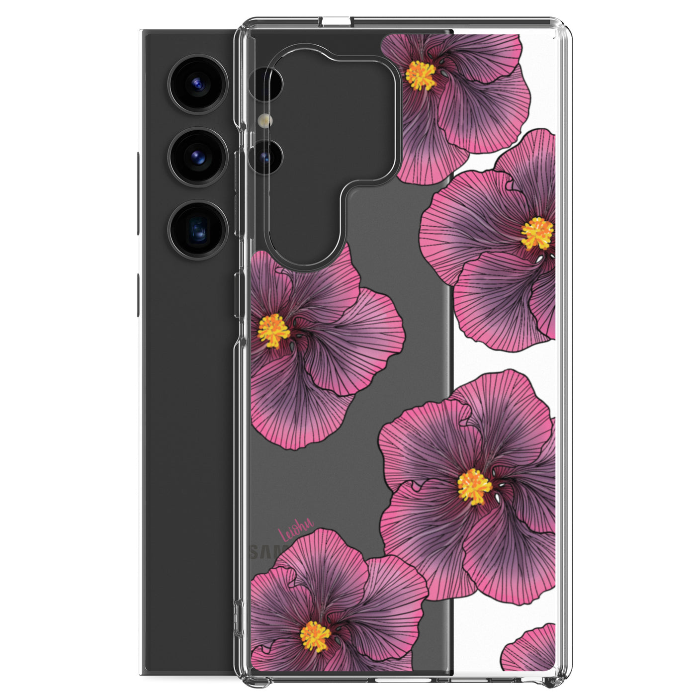 Sunset Hibiscus - Clear Case for Samsung®