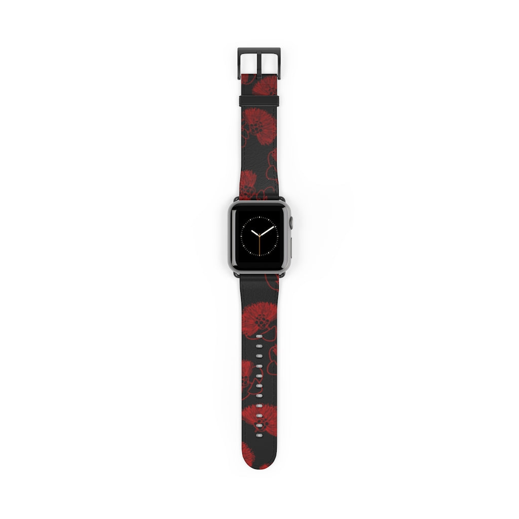 Ohia Lehua - Eleele - Apple Watch Band - LEIOHU DESIGNS