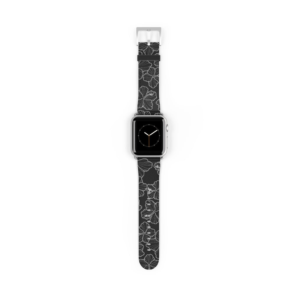 Hibiscus - 'Ele'ele - Apple Watch Band - LEIOHU DESIGNS