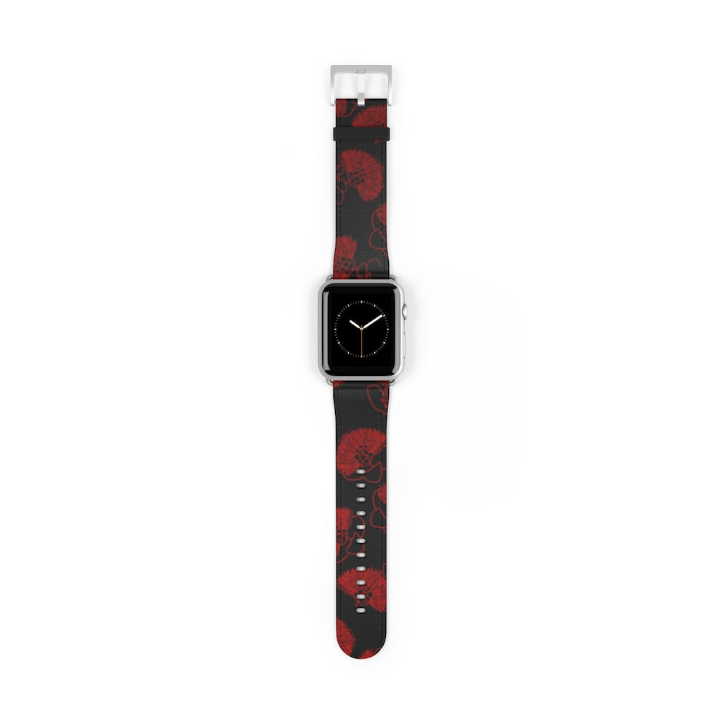 Ohia Lehua - Eleele - Apple Watch Band - LEIOHU DESIGNS