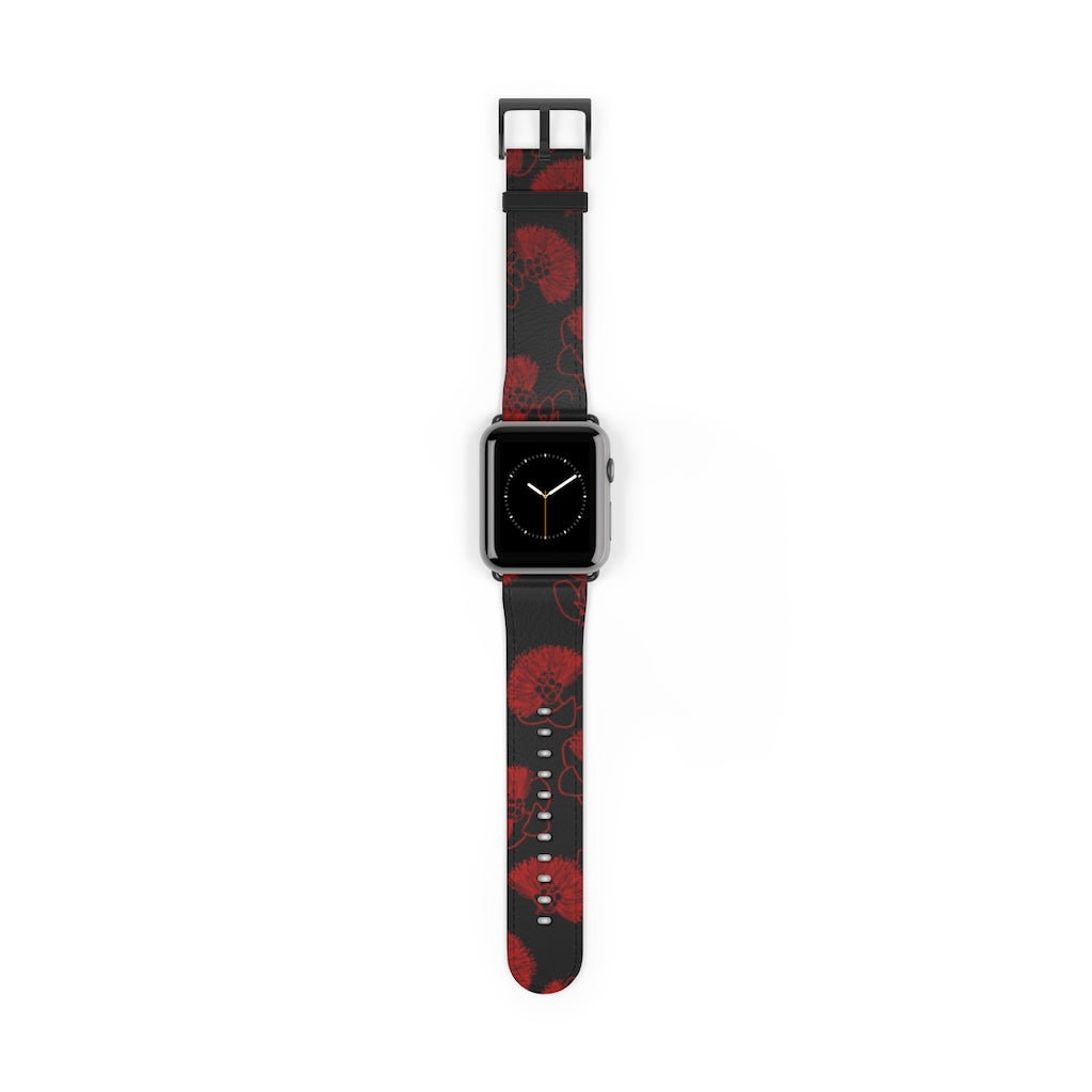 Ohia Lehua - Eleele - Apple Watch Band - LEIOHU DESIGNS