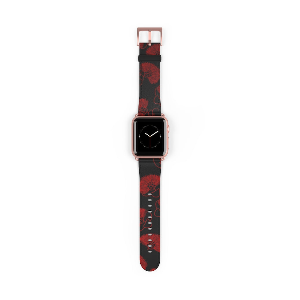 Ohia Lehua - Eleele - Apple Watch Band - LEIOHU DESIGNS