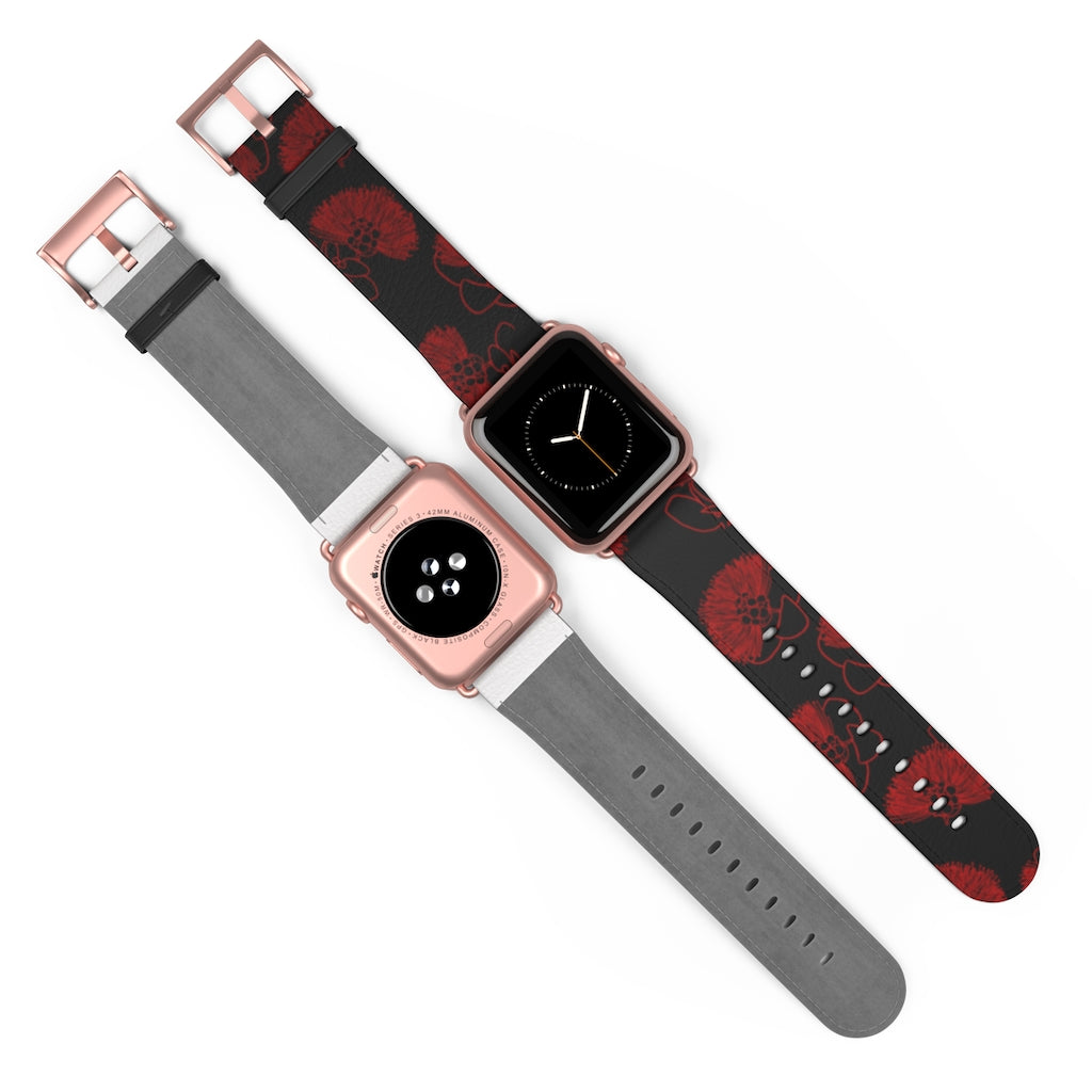 Ohia Lehua - Eleele - Apple Watch Band - LEIOHU DESIGNS