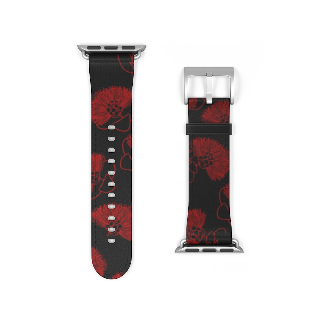 Ohia Lehua - Eleele - Apple Watch Band - LEIOHU DESIGNS