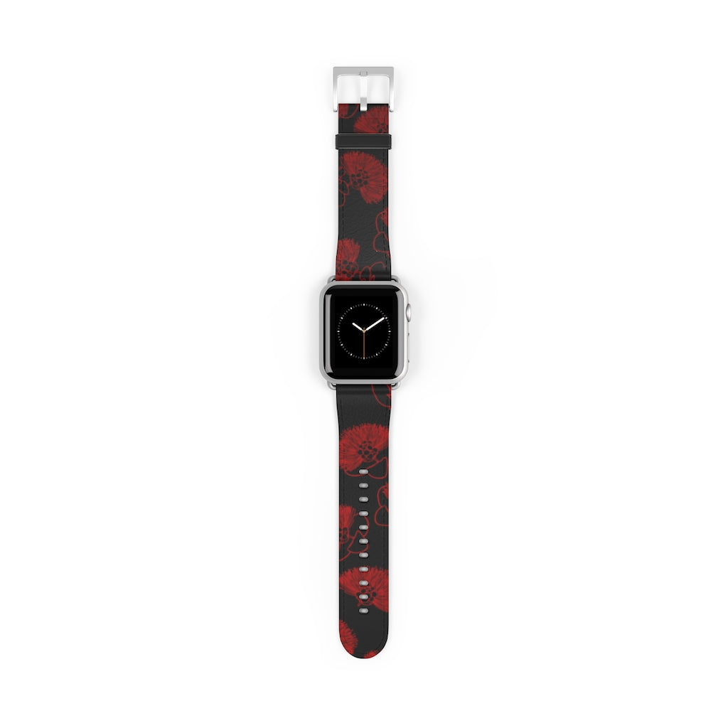 Ohia Lehua - Eleele - Apple Watch Band - LEIOHU DESIGNS