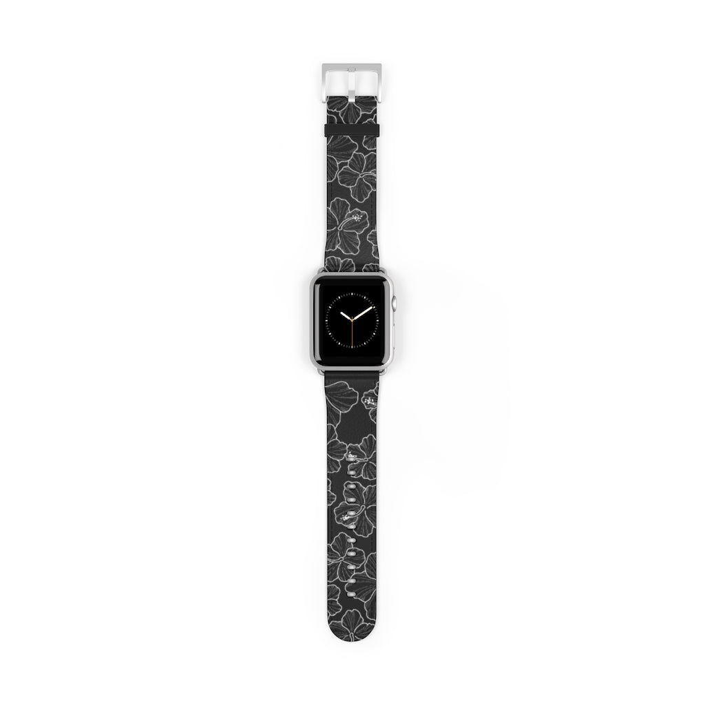 Hibiscus - 'Ele'ele - Apple Watch Band - LEIOHU DESIGNS