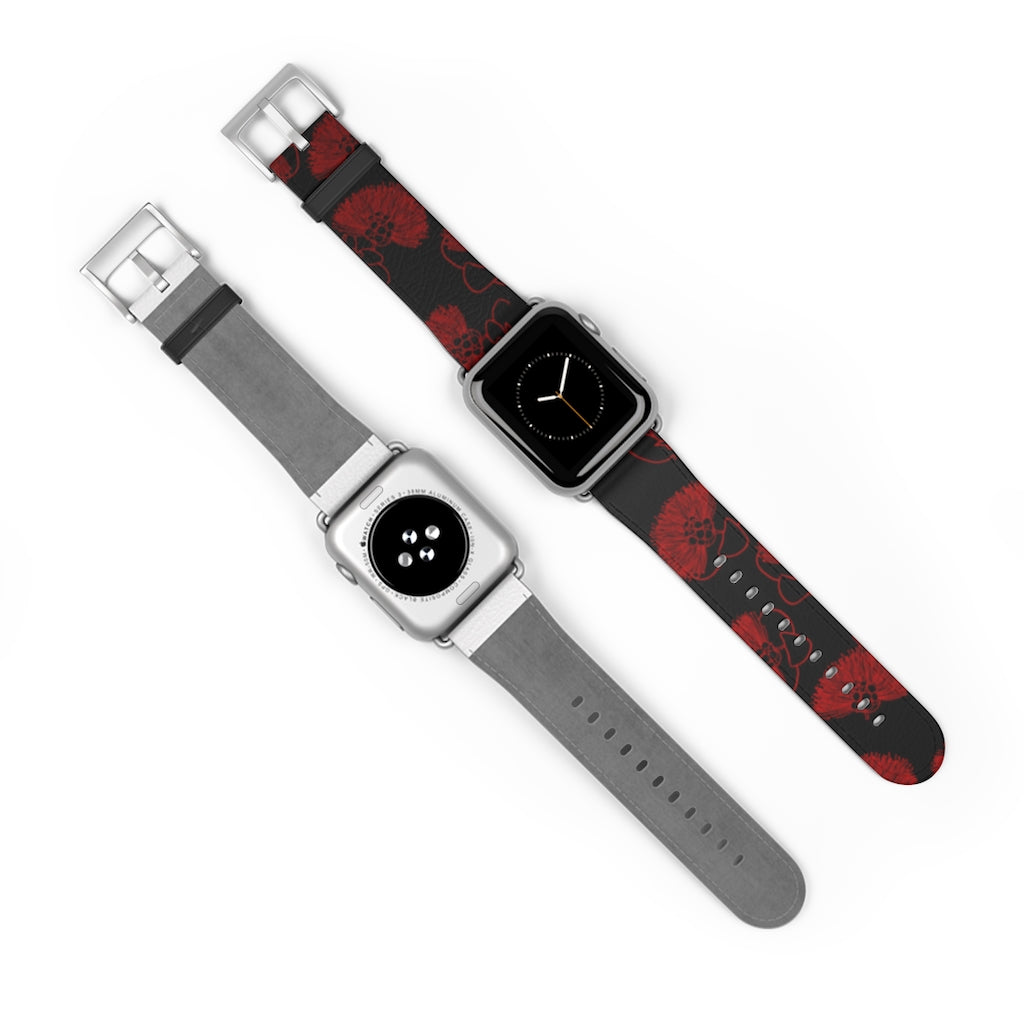 Ohia Lehua - Eleele - Apple Watch Band - LEIOHU DESIGNS