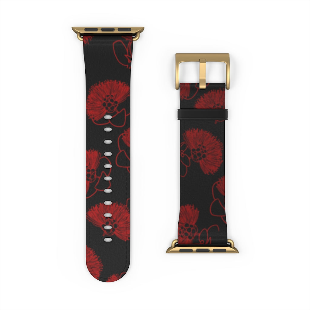 Ohia Lehua - Eleele - Apple Watch Band - LEIOHU DESIGNS