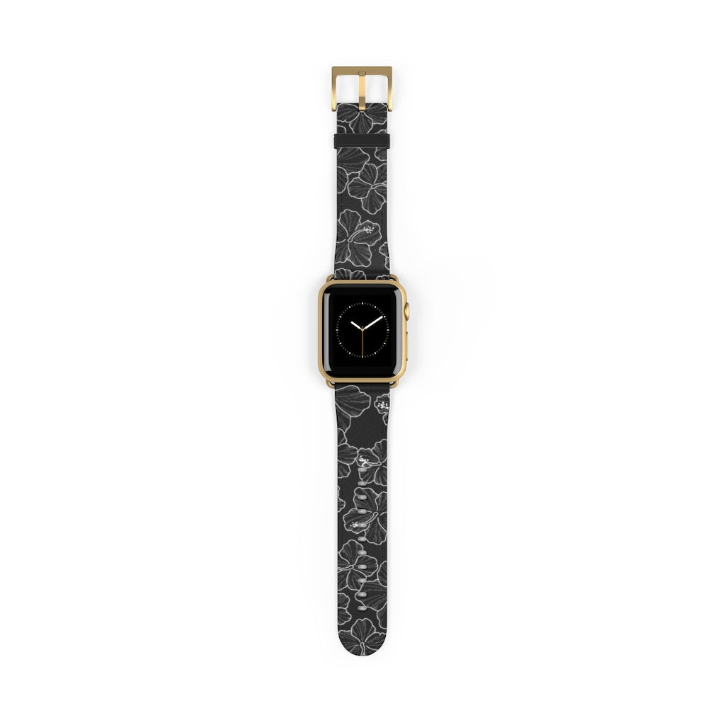 Hibiscus Ele ele Apple Watch Band LEIOHU DESIGNS