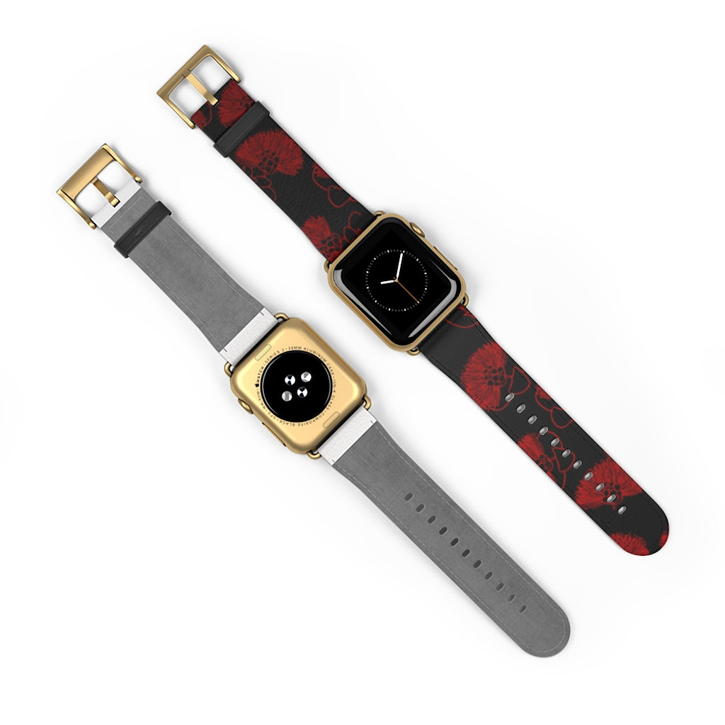 Ohia Lehua - Eleele - Apple Watch Band - LEIOHU DESIGNS