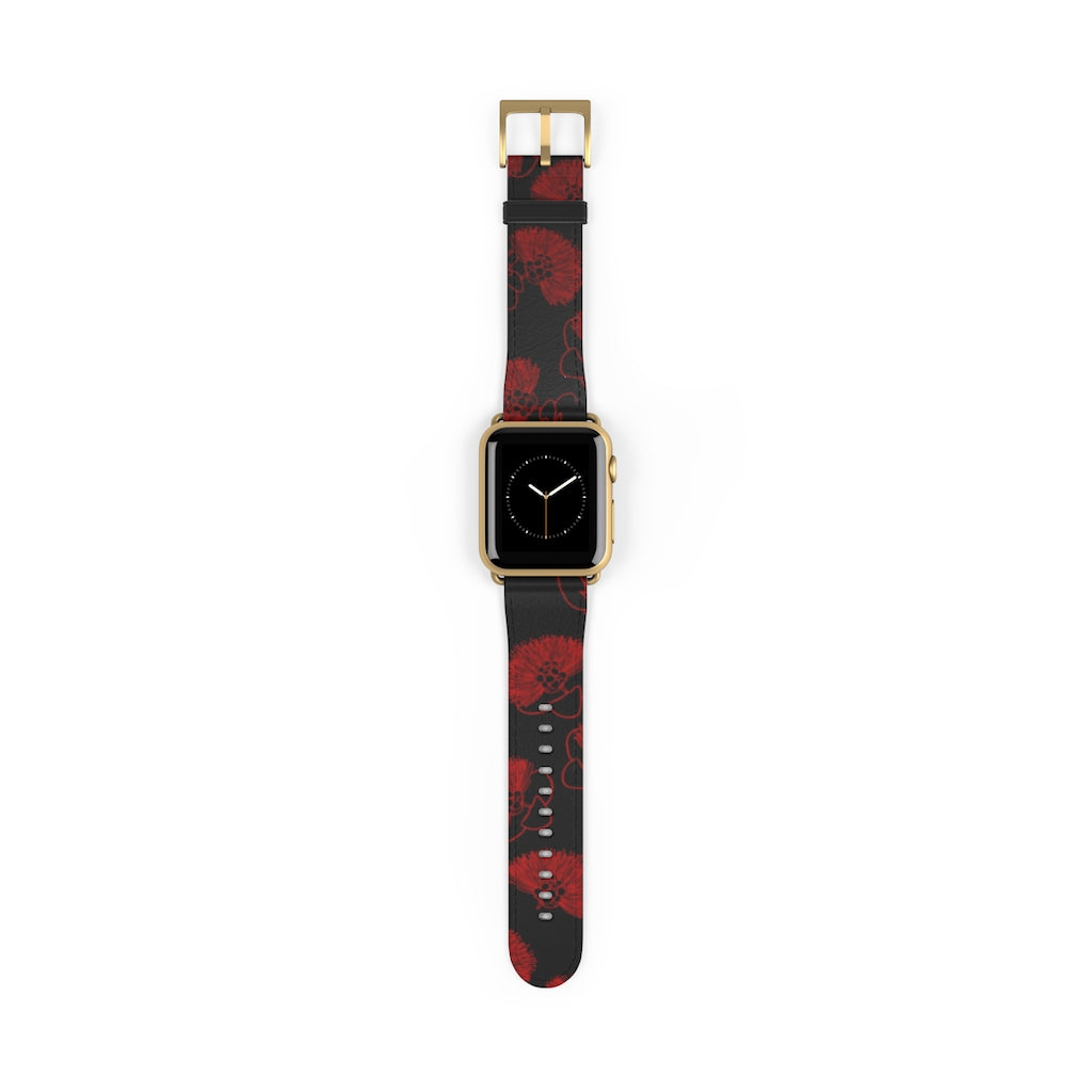 Ohia Lehua - Eleele - Apple Watch Band - LEIOHU DESIGNS