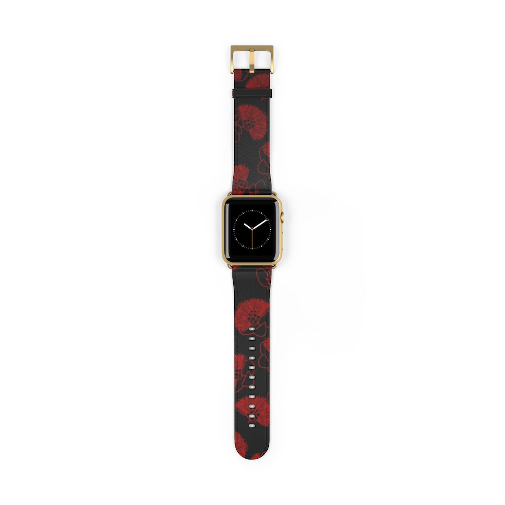 Ohia Lehua - Eleele - Apple Watch Band - LEIOHU DESIGNS