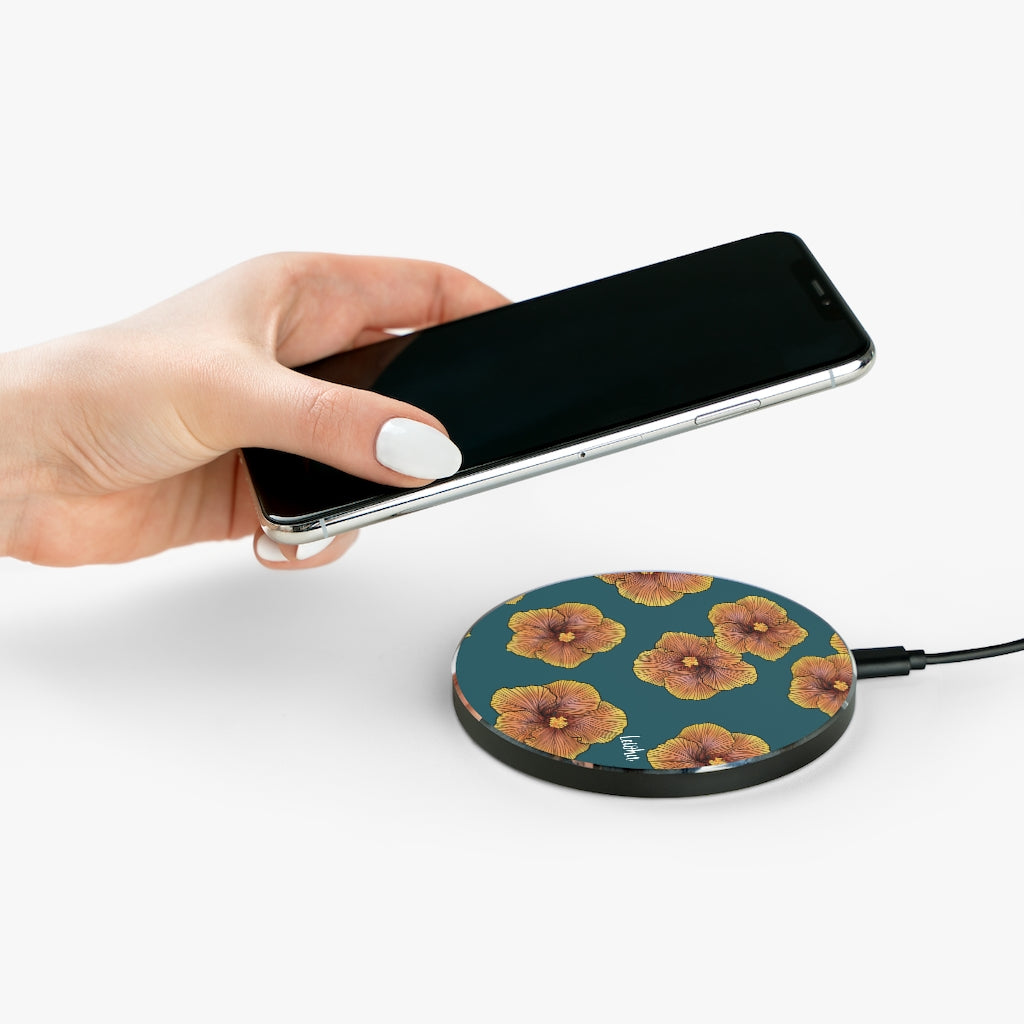 Sunrise Hibiscus - Wireless Charger - LEIOHU DESIGNS