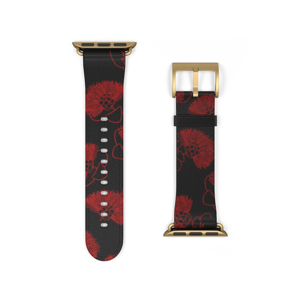 Ohia Lehua - Eleele - Apple Watch Band - LEIOHU DESIGNS