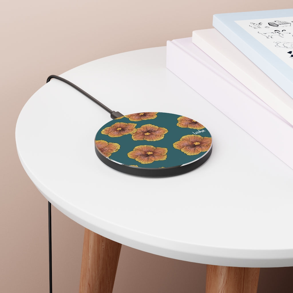 Sunrise Hibiscus - Wireless Charger - LEIOHU DESIGNS