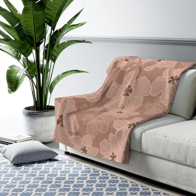 Hau- Sherpa Fleece Blanket - LEIOHU DESIGNS