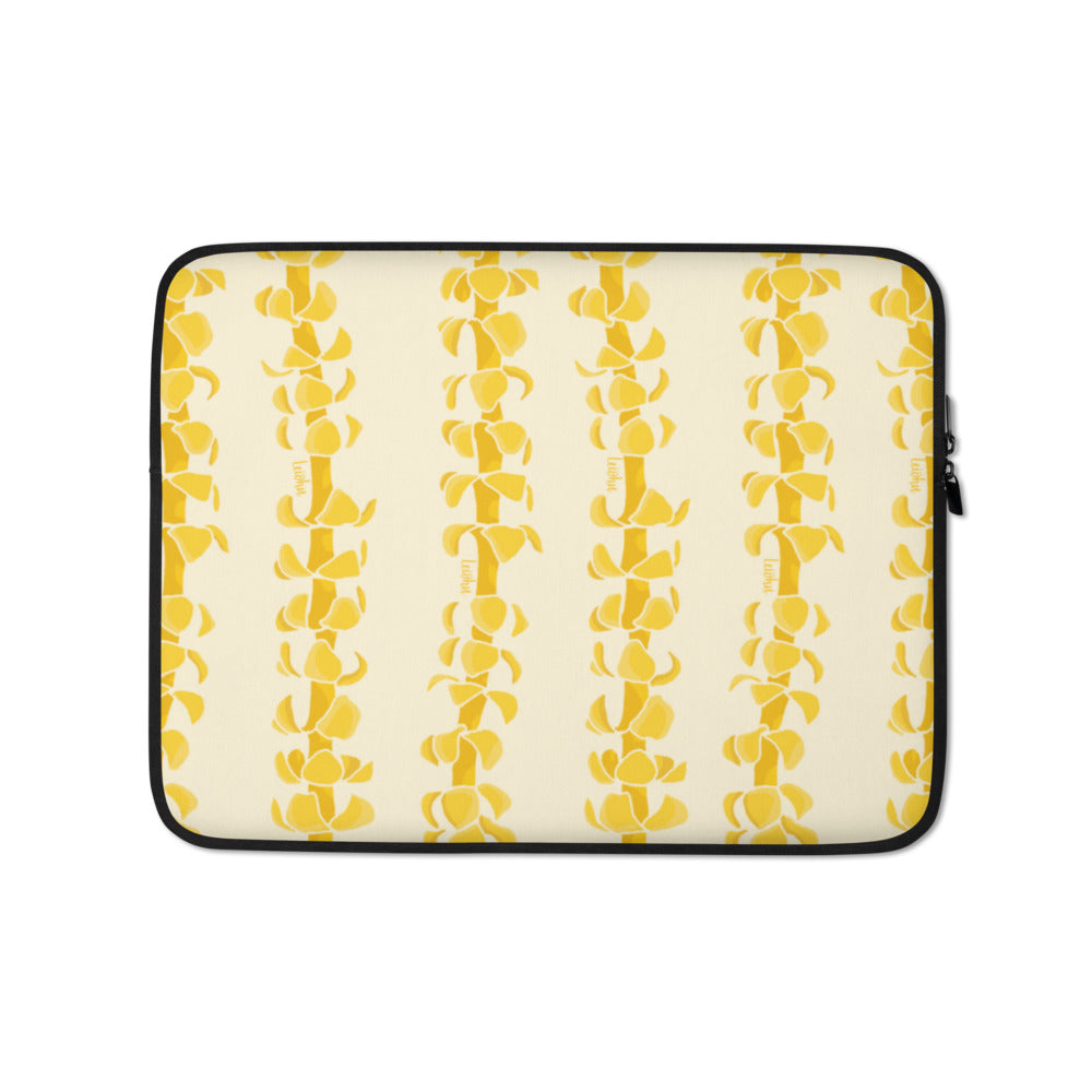 Puakenikeni Lei - Laptop Sleeve - LEIOHU DESIGNS